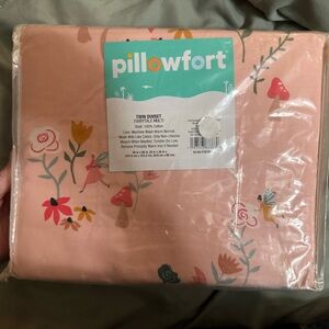 Pillowfort Pink and Red Floral Duvet Cover
